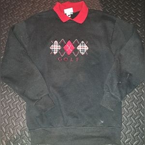 Vintage Brindan design collared Golf Sweater